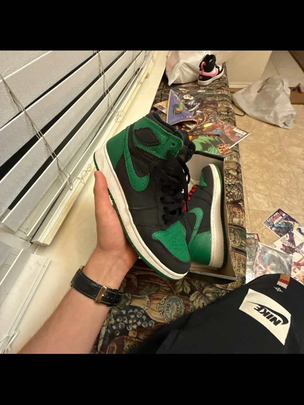Nike Air Jordan 1 High Sneakers - Pine Green
